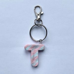Letter T Keyring