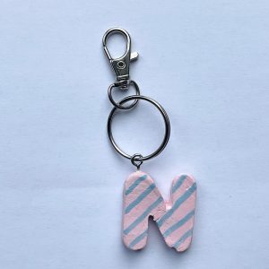 Letter N Keyring