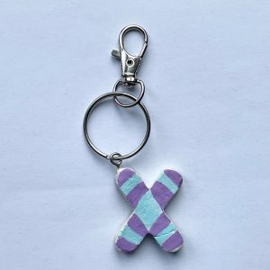 Letter X Keyring