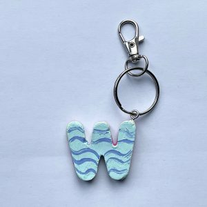 Letter W Keyring
