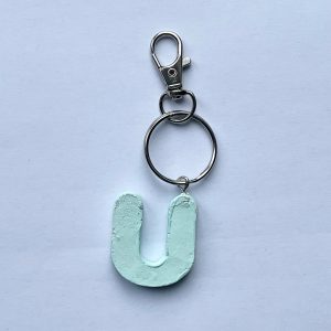 Letter U Keyring