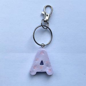 Letter A Keyring