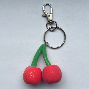 Pair of Cherries Keyring