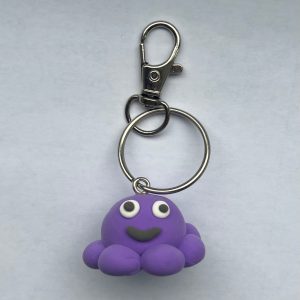 Purple Octopus Keyring