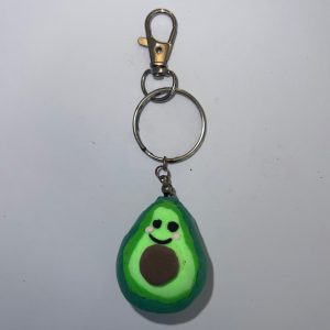 Smiley Avacado Keyring