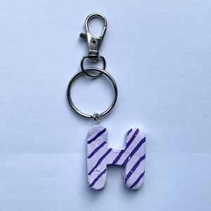 Letter H Keyring