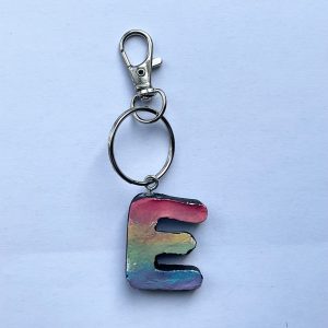 Letter E Keyring