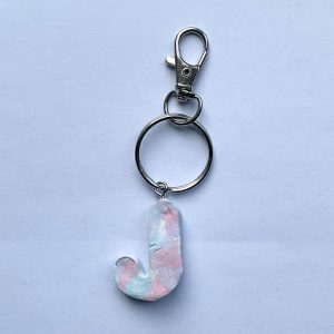 Letter J Keyring