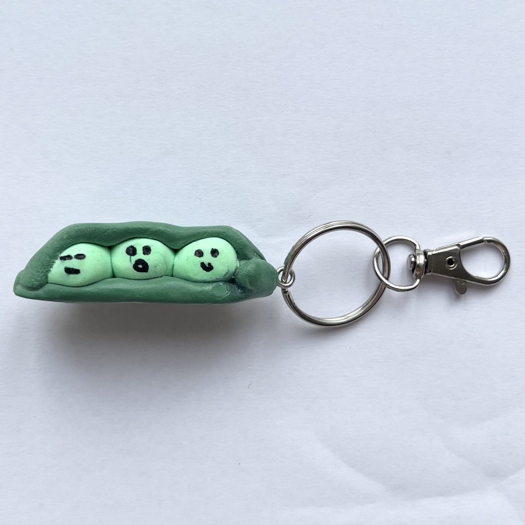 Peas in a Pod Keyring