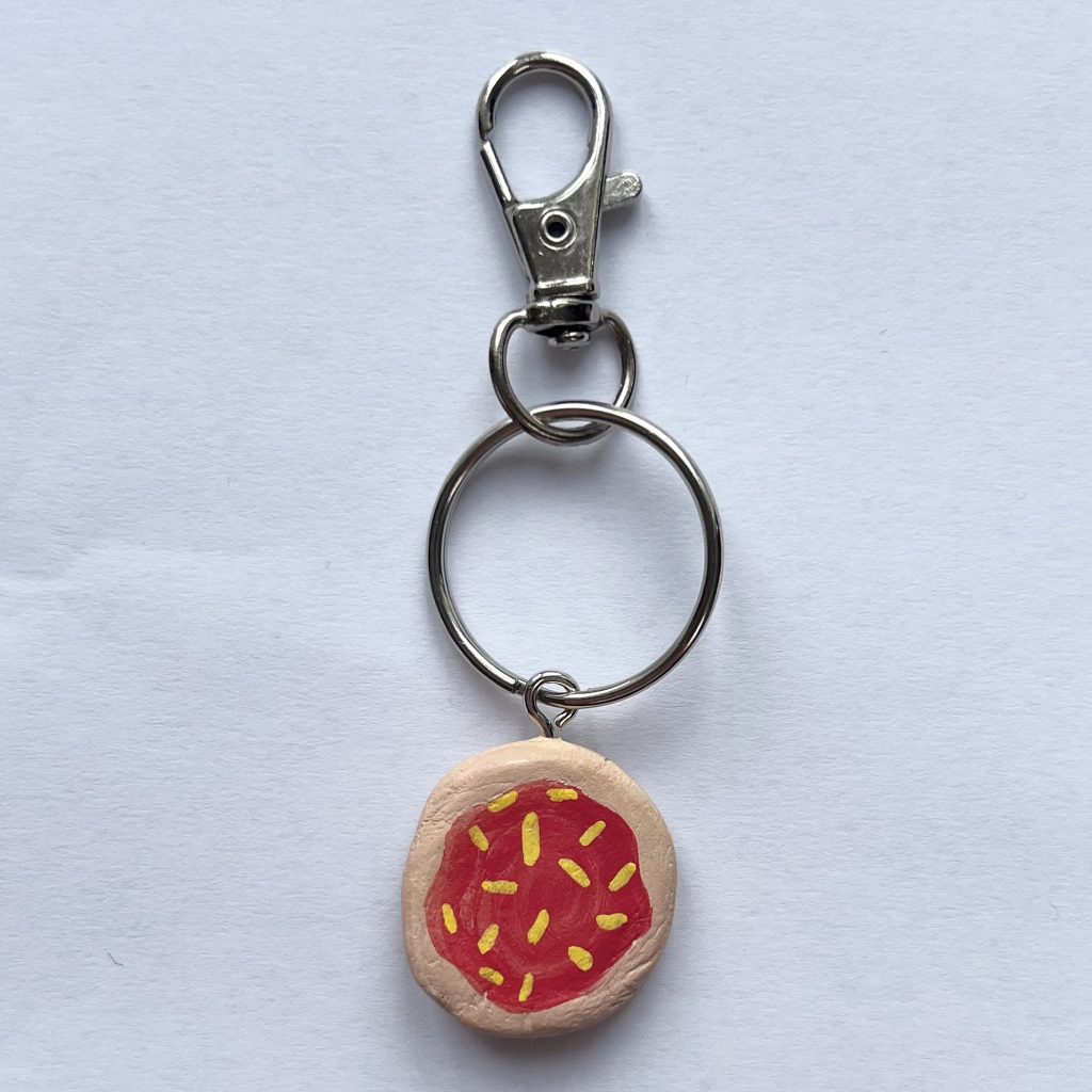 Pizza Keyring