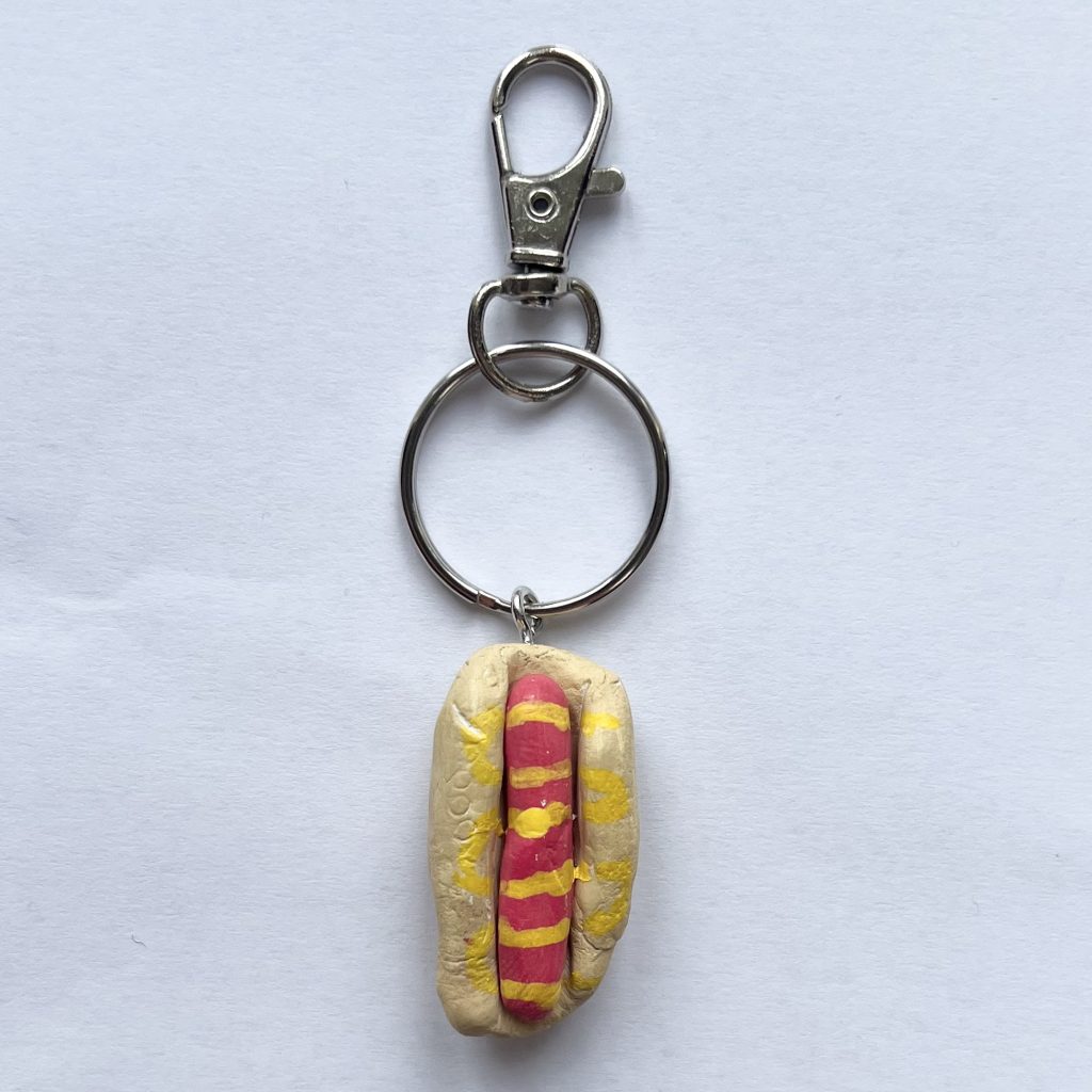 Hotdog Keyring